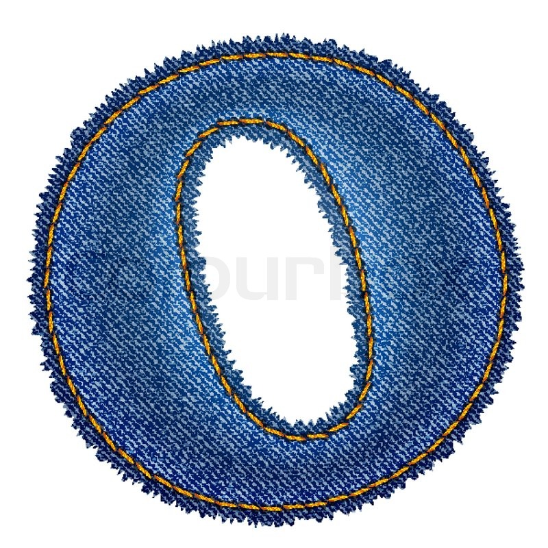 800x800 Jeans Alphabet Denim Letter O Stock Vector Colourbox