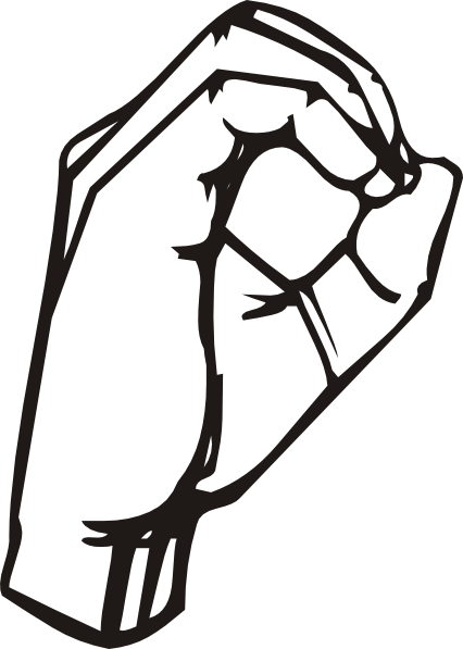 426x597 Sign Language O Clip Art
