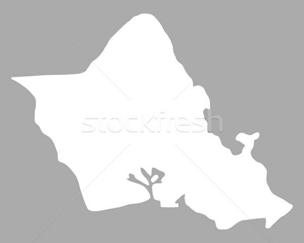 600x480 Map Of Oahu Vector Illustration Robert Biedermann