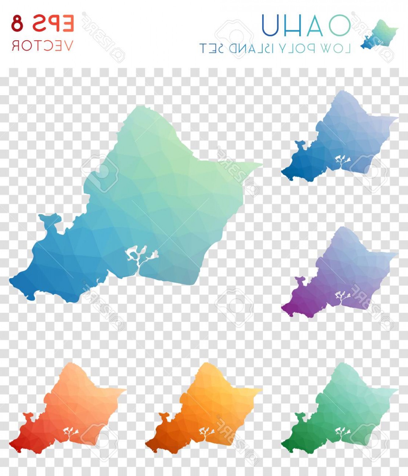 1336x1560 Vector Island Of Oahu Lamaison