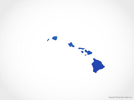 460x345 Vector Maps Of Hawaii Free Vector Maps