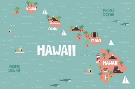 450x299 Editable Map Of Oahu Download Them And Print