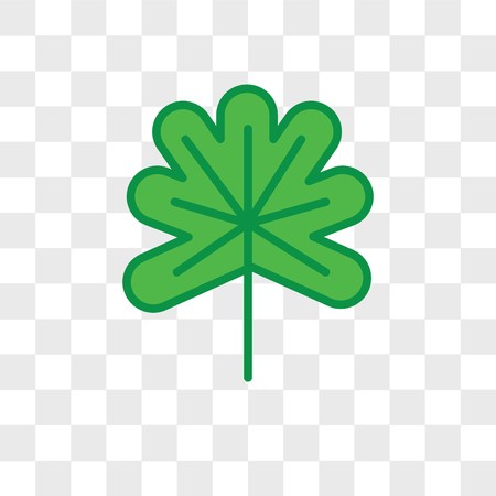 450x450 Oak Leaf Vector Icon Isolated On Transparent Background, Oak Leaf