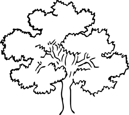 414x368 Live Oak Tree Vector Images Free Vector Download