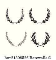 Oak Wreath Vector
