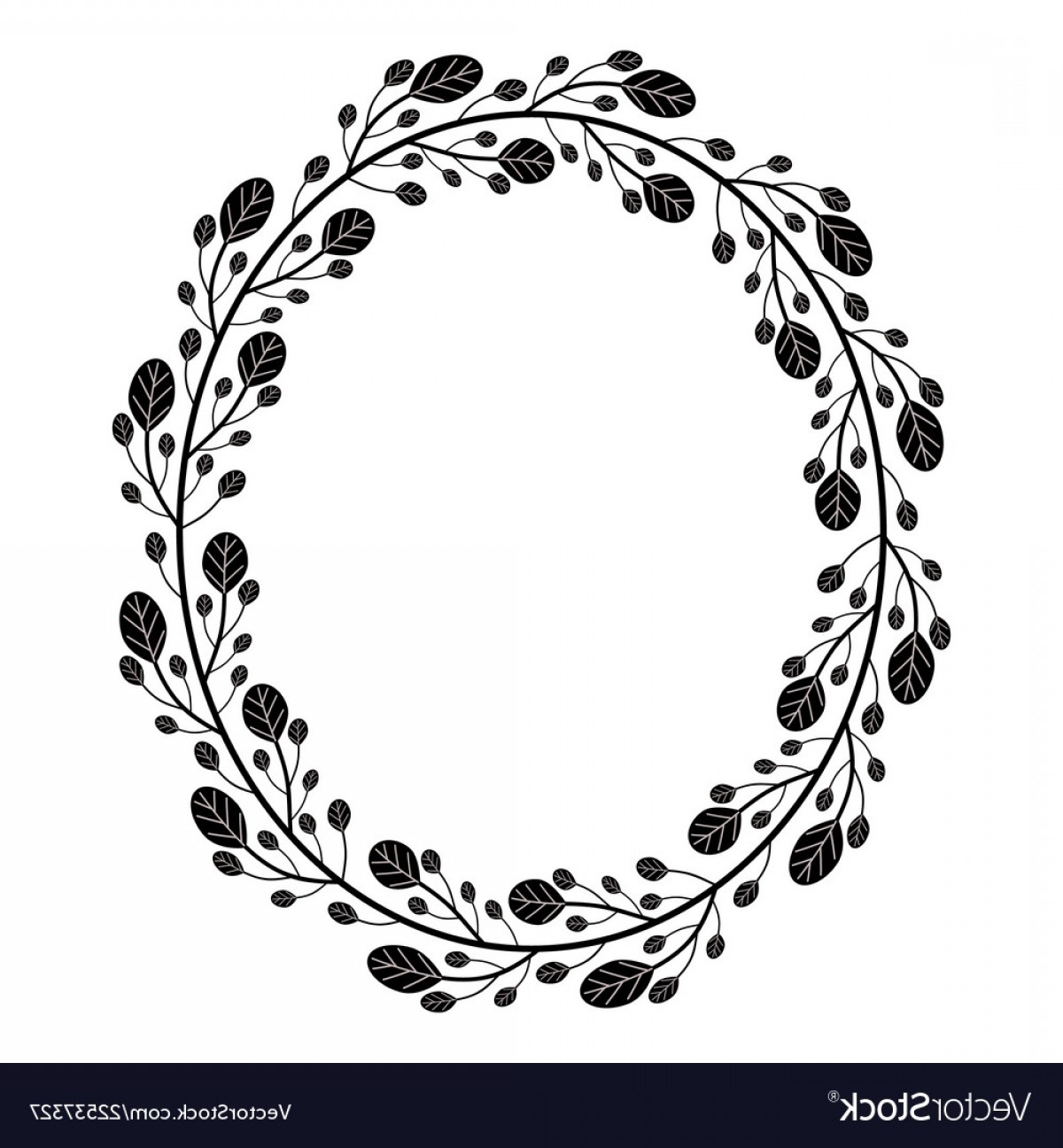 Oak Wreath Vector at Vectorified.com | Collection of Oak Wreath Vector ...