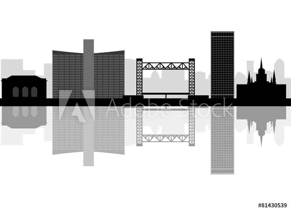 1000x727 Photo Art Print Oakland Skyline Linear Style With In Editable