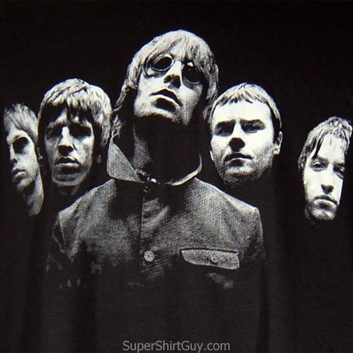 498x498 Oasis Band T Shirt Black