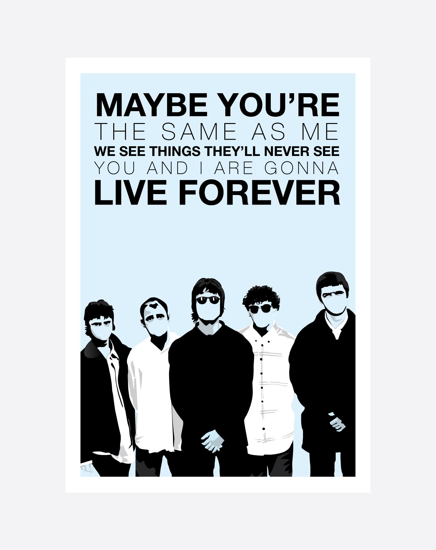 1417x1788 Oasis, Liam And Noel Gallagher Poster And Poster Sizes