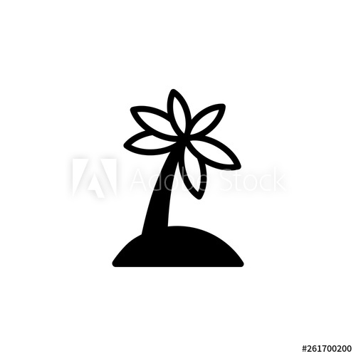 500x500 Oasis Icon Vector Oasis Vector Design Sign Design Flat Style