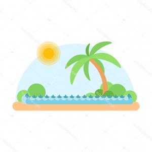 300x300 Desert Sand Dune And Oasis Landscape Vector Gm Hoodamathrun
