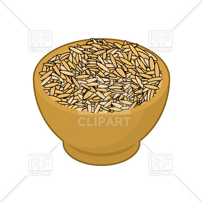 400x400 Oat In Wooden Bowl Vector Image Of Food And Beverages Maryvalery