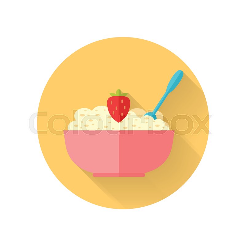 800x800 Oatmeal Vector Illustration In Flat Stock Vector Colourbox