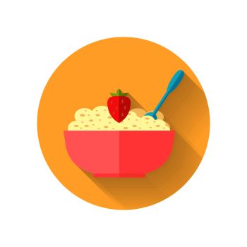 350x350 You Searched For Oatmeal Vector Illustration In Flat Design