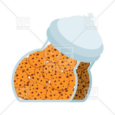 400x400 Cookies In Jar Oatmeal Cookie In Glass Pot Vector Image Of Food