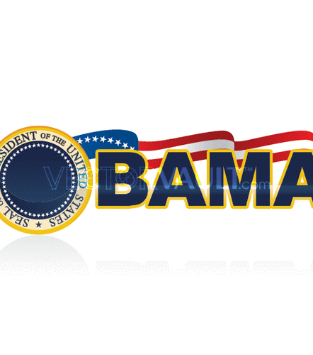 442x500 Royalty Free Vector Logo For Barack Obama Using The Presidential Seal