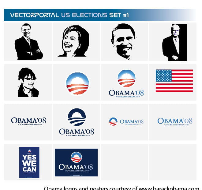 660x624 Us Elections Free Vector Set Free Graphics Uihere