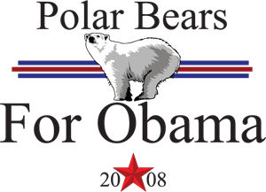 300x217 Polar Bears For Obama Logo Vector