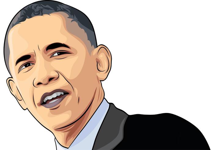 700x490 Free Obama Vector Portrait