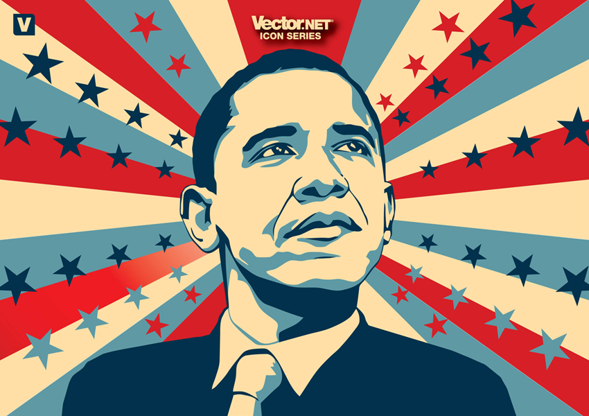 850x600 Obama Vector Art Graphics