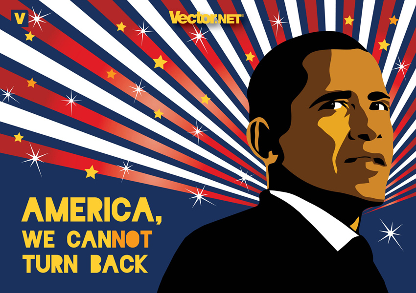 850x600 President Obama Vector Art Graphics
