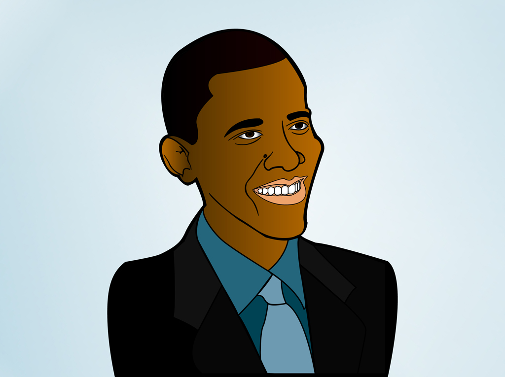 1024x765 President Obama Vector Vector Art Graphics