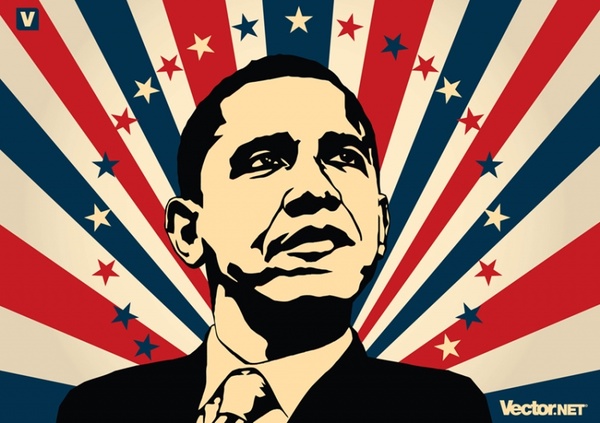 600x423 Barack Obama Free Vector In Adobe Illustrator