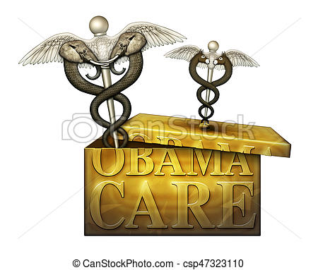 450x383 Obamacare Box With Political Medical Symbols