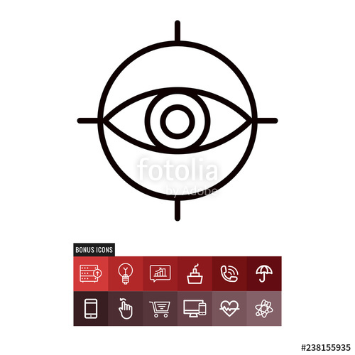 500x500 Objective Vector Icon Stock Image And Royalty Free Vector