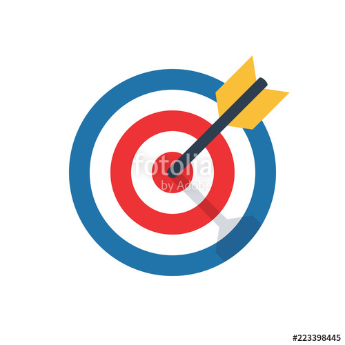 500x500 Target, Challenge, Objective Icon Stock Image And Royalty Free