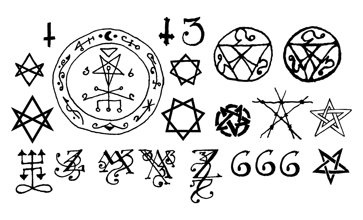 1270x770 Dark Occult Symbols Vector Pack