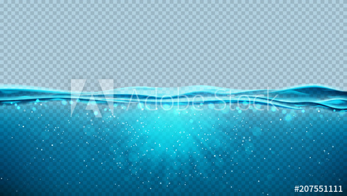 Transparent Underwater Blue Ocean Background Vector Illustration 500x282 Transparent Underwater Blue Ocean Background Vector Illustration