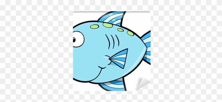 Silly Cute Fish Ocean Vector Illustration Wall Mural 840x389 Silly Cute Fish Ocean Vector Illustration Wall Mural