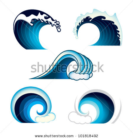 Ocean Wave Vector Free Download At Vectorified.com | Collection Of ...