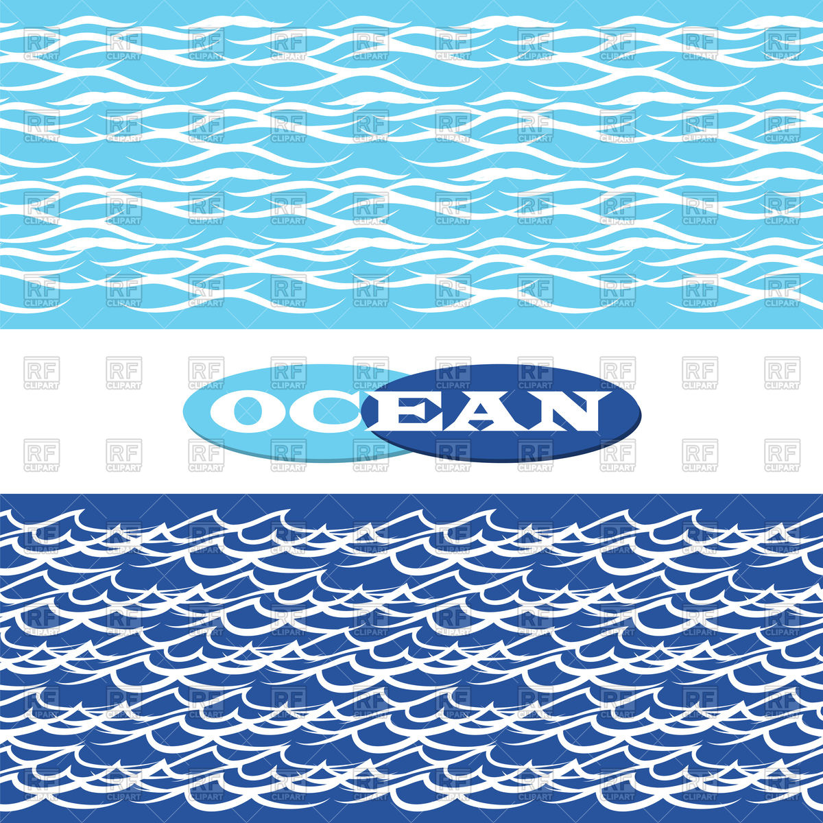 1200x1200 Poster With Blue Ocean Waves Vector Image Of Backgrounds, Textures