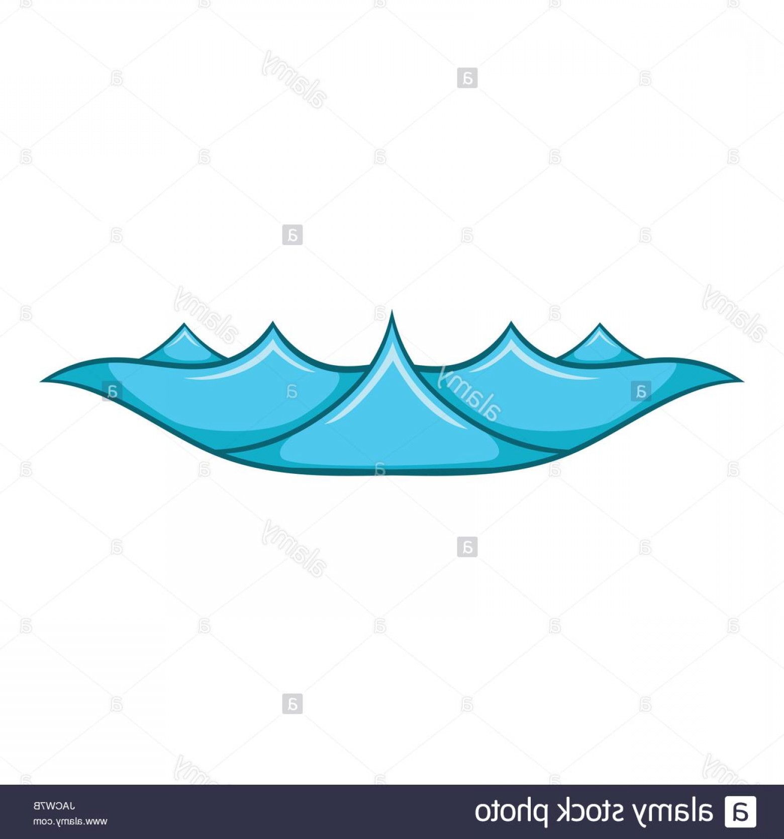1560x1668 Stock Photo Small Ocean Waves Icon Cartoon Illustration Of Small