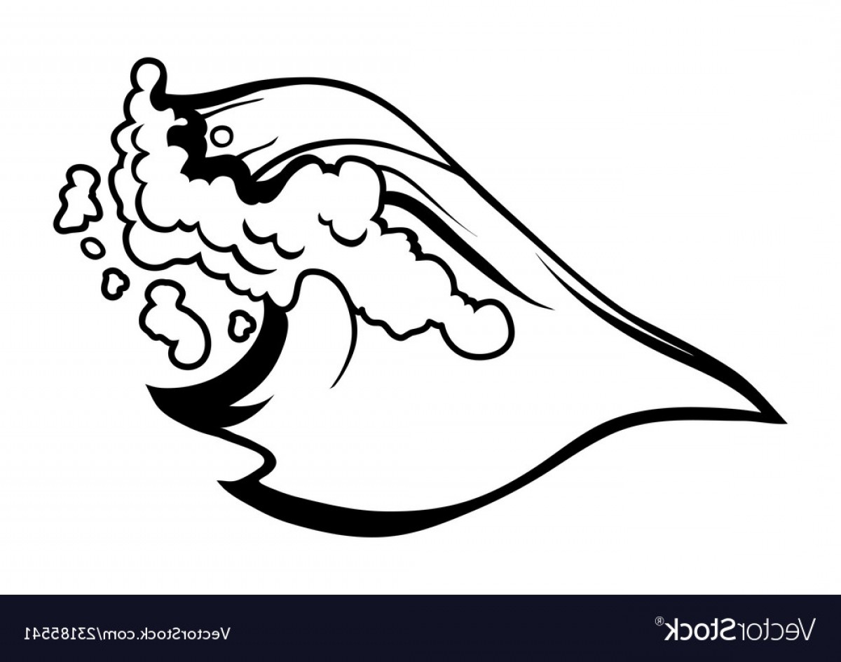 1200x944 Black And White Ocean Wave Vector Soidergi