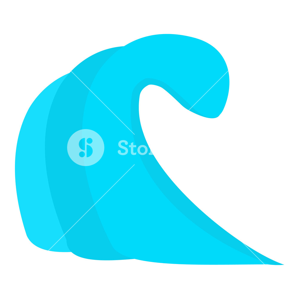 1000x1000 High Ocean Wave Icon Cartoon Illustration Of High Ocean Wave