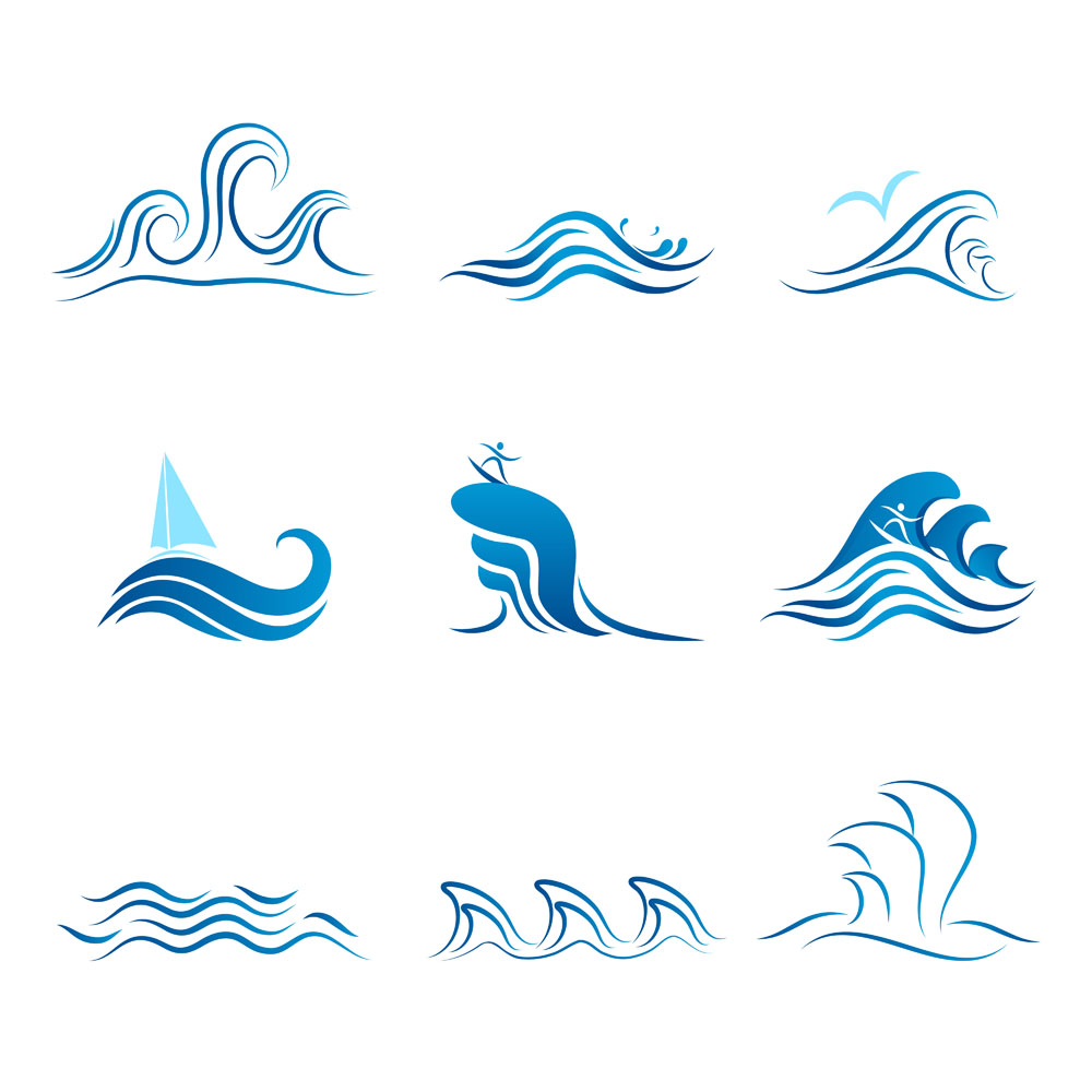 1000x1000 Free Vector Graphics Waves Images