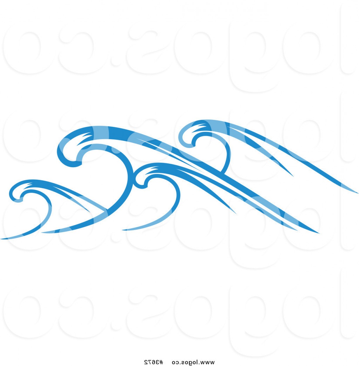 1228x1252 Royalty Free Ocean Wave Logo