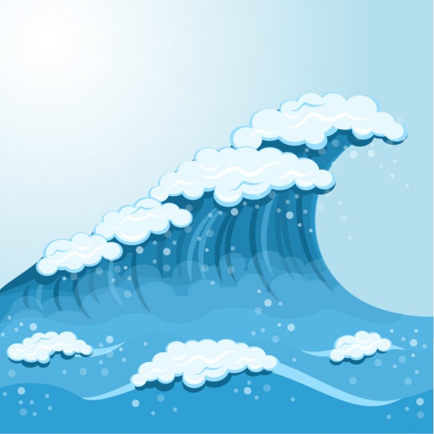 626x626 Cartoon Waves Wave Cartoon Background Vector Free Download