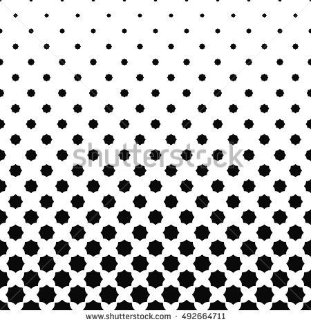 450x470 Abstract Black And White Curved Octagon Pattern Design Design