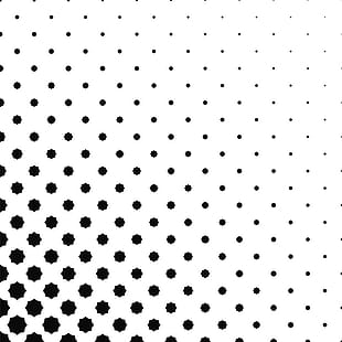 310x310 Abstract Black And White Curved Octagon Pattern Vector