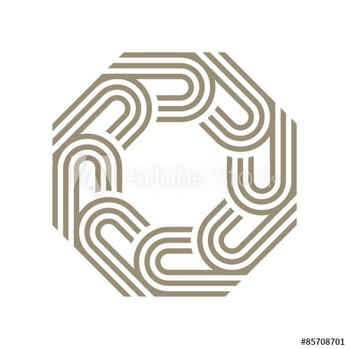 500x500 Logo Octagon Vector Abstract Icon