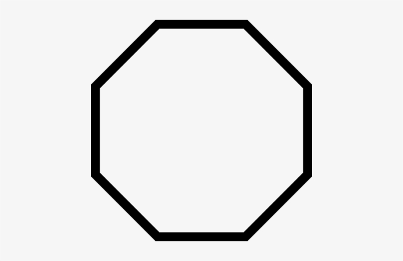 820x530 Octagon Outline Shape Vector