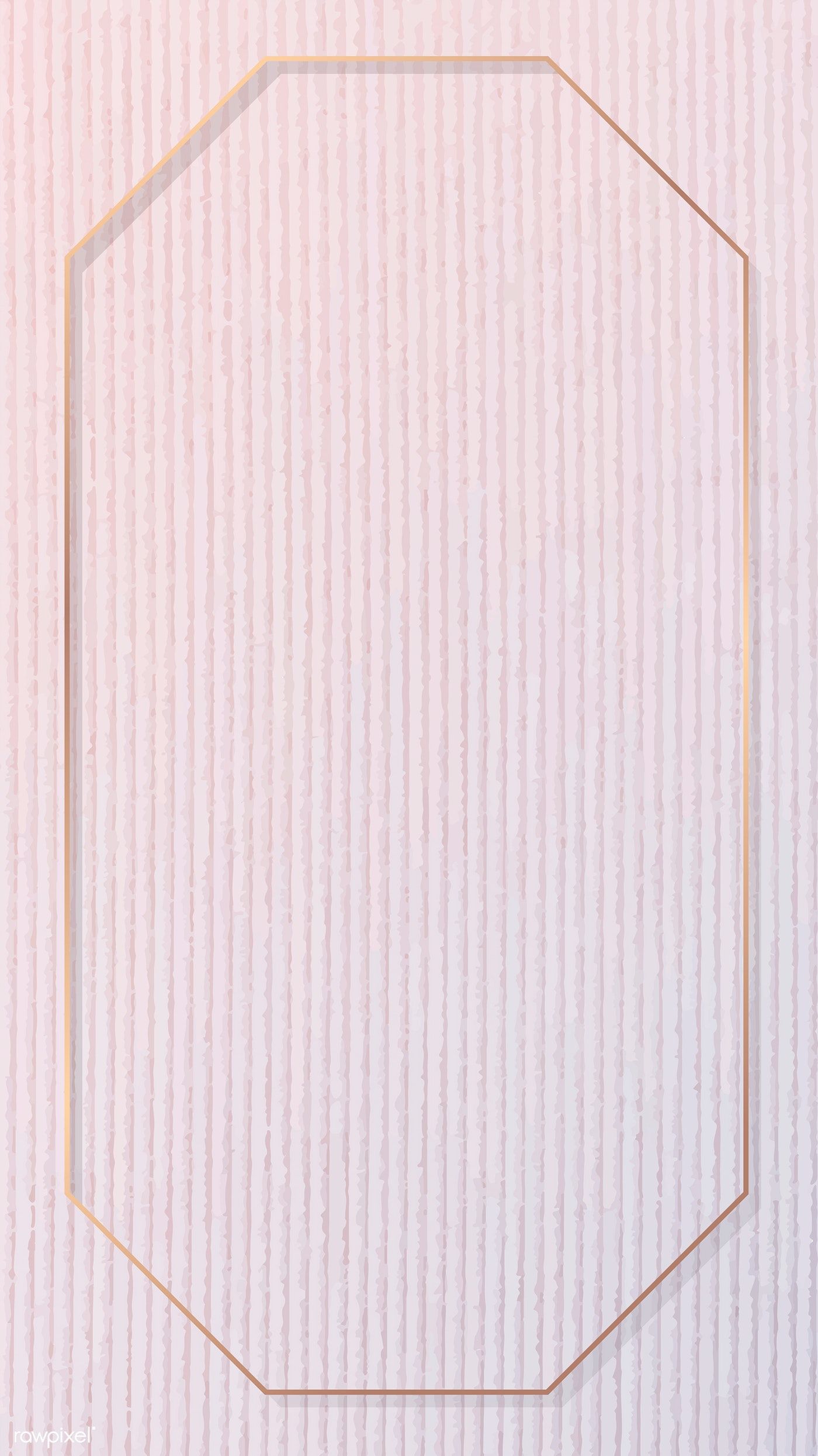 1400x2489 Download Premium Vector Of Octagon Gold Frame On Pink Corduroy