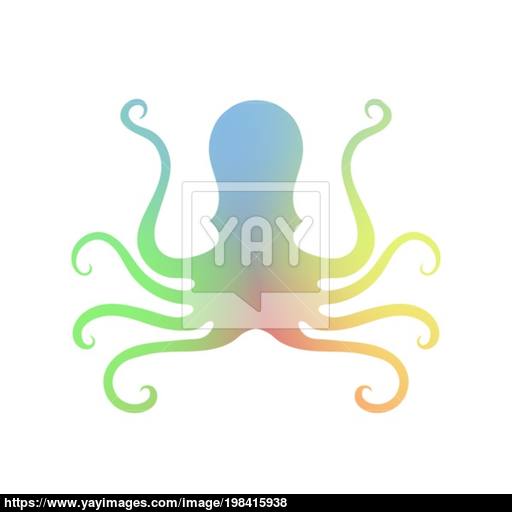 512x512 Octopus Icon Isolated Stilized Logo Design Sea Food Symbol