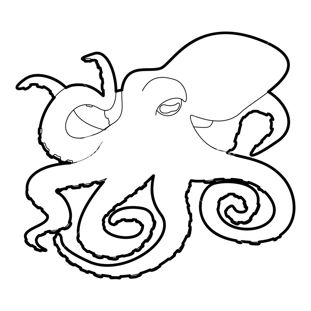 Octopus Icon Vector at Vectorified.com | Collection of Octopus Icon ...
