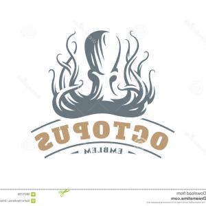 300x300 Stock Illustration Octopus Logo Vector Illustration Emblem Design