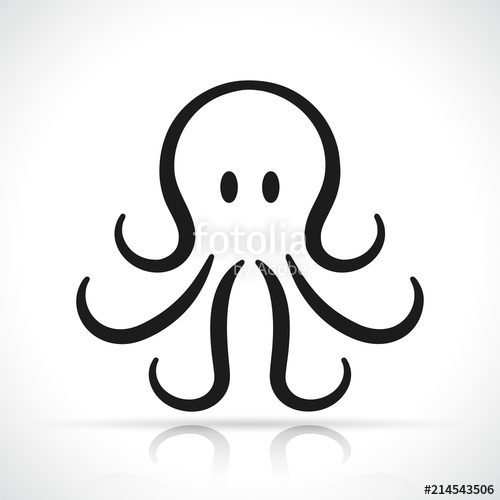 500x500 Vector Octopus Icon Design Stock Image And Royalty Free Vector